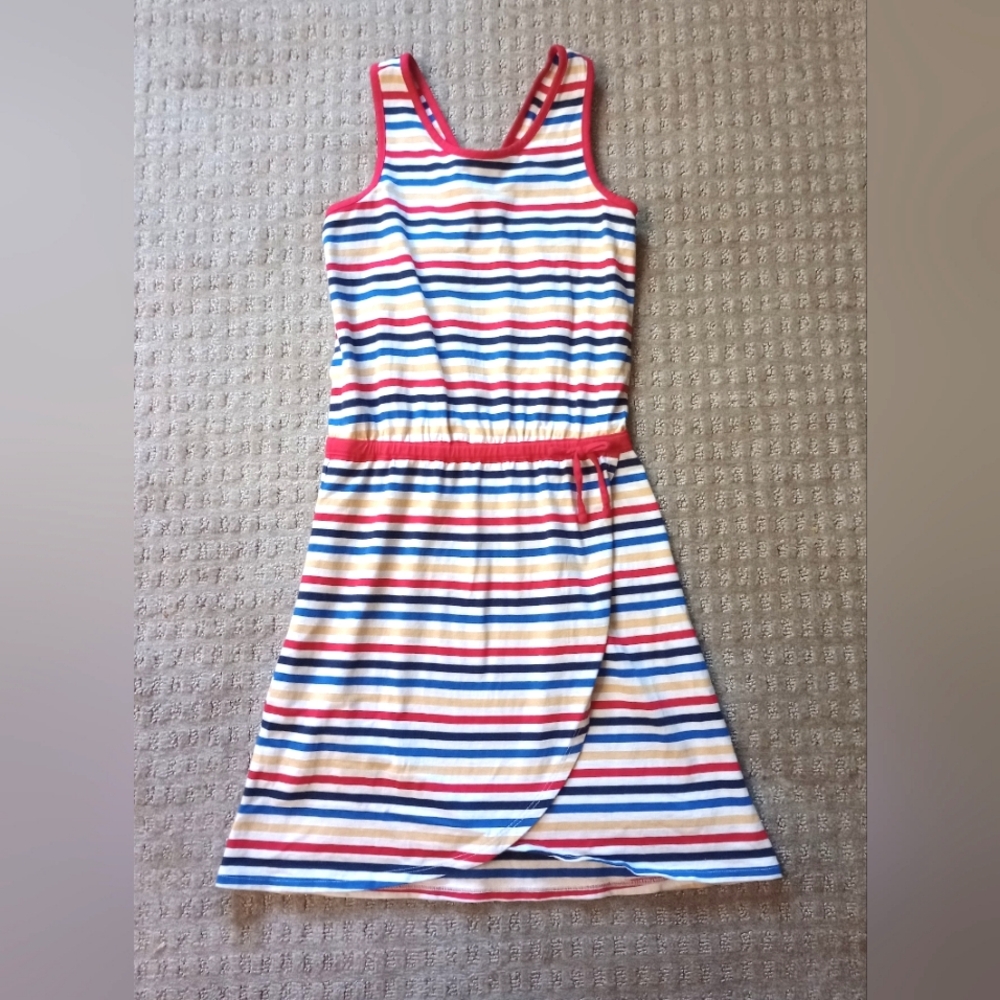 Hanna Anderson Stripes Criss Cross Dress
